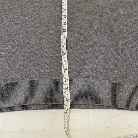 Gap for Good Long Sleeve V-Neck Cotton Pullover Men's M Gray Classic Casual - Picture 6 of 10